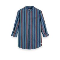 Ανδρικό Μακρυμάνικο Πουκάμισο Scotch &amp; Soda - Stand Up Collar Dobby Stripe
