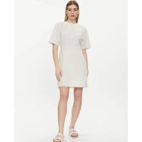 Calvin Klein - Back Detail Seersucker Dress  