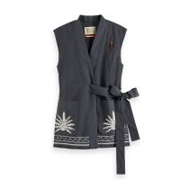 Γυναικεία Αμάνικη Μπλούζα Scotch &amp; Soda - Palm Embroidery