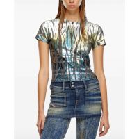 Γυναικεία Κοντομάνικη Μπλούζα Diesel - T-Uncutie-Long-Foil