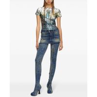 Γυναικεία Κοντομάνικη Μπλούζα Diesel - T-Uncutie-Long-Foil