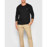 Men Blouse Polo Ralph Lauren L/S Crew-Sleep-Top 714844759001 RB079 polo black   