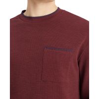 Scotch &amp; Soda - Relaxed Fit Blanket Stitch Slub Longsleeve T-Shirt   