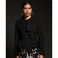 Peace And Chaos - Spirit Trench with Pleat Details  