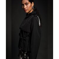 Peace And Chaos - Spirit Trench with Pleat Details  