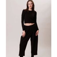 Γυναικεία Μακρυμάνικη Μπλούζα Collectiva Noir - Crop Basic P