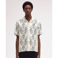 Fred Perry - Abstract Print Revere Shirt   