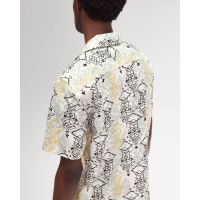 Fred Perry - Abstract Print Revere Shirt   