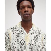Fred Perry - Abstract Print Revere Shirt   