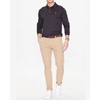 Men Polo Polo Ralph Lauren Lskccmslm6-Long Sleeve 710671785002 001 black   