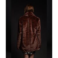 Peace And Chaos - Lustrous Eco Fur Coat   