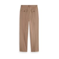 Scotch &amp; Soda - Pleated Cotton/Lyocell Twill Relaxed Straight Fit Chino    