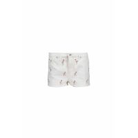 Only - Flamingo Embroidered Denim Shorts