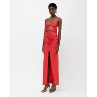 Mallory The label - Raisa Maxi Ruched Cutout Dress   