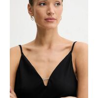 Γυναικεία Αμάνικη Μπλούζα Guess - Caroline Logo Plate