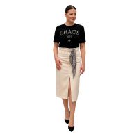 Peace And Chaos - Karmic Denim Skirt   