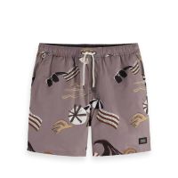 Scotch &amp; Soda - Printed Mid-Length Swimshort   