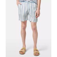 Scotch &amp; Soda - Striped Mid-Length Swimshort   