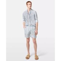 Scotch &amp; Soda - Striped Mid-Length Swimshort   
