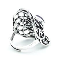Mani - Seed of life ring with amethyst  