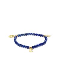 Mani - Bracelet lapis elastic with charms  