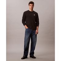 Ανδρική Κοντομάνικη Μπλούζα Calvin Klein - Ls Waffle Badge Crewnk