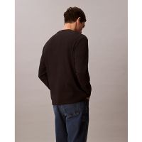 Ανδρική Κοντομάνικη Μπλούζα Calvin Klein - Ls Waffle Badge Crewnk