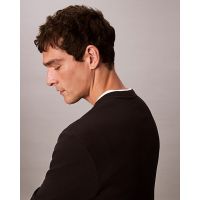 Ανδρική Κοντομάνικη Μπλούζα Calvin Klein - Ls Waffle Badge Crewnk