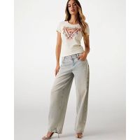 Γυναικεία Κοντομάνικη Μπλούζα Guess - Ss Triangle Flowers