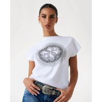 Γυναικεία Κοντομάνικη Μπλούζα Guess - 4G Shaded Hotfix