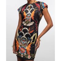Peace And Chaos - Nocturnal Bodycon Dress  