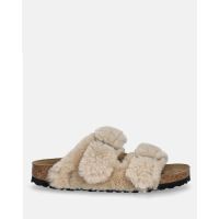 Birkenstock - F25 Synthetics Arizona Shearling Cover Upper Sandcastle 35 - 43 Narrow Seasonal   