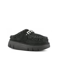 Mou - Bounce Clog Suede - Letter Logo      