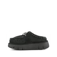 Mou - Bounce Clog Suede - Letter Logo      