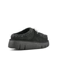 Mou - Bounce Clog Suede - Letter Logo      