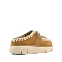 Mou - Bounce Clog Suede - Letter Logo      
