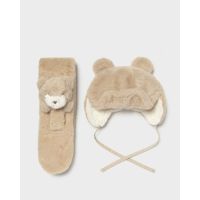 Mayoral - Fur hat &amp; scarf set     