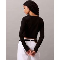 Γυναικεία Μακρυμάνικη Μπλούζα Calvin Klein - A-Ls Wvn Lbl 2X2