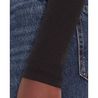 Calvin Klein - Ls Woven Label 2X2 Rib Scoop Nec   