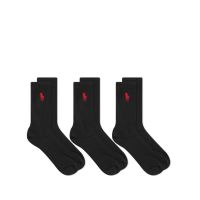 Polo Ralph Lauren - Big Pny 3Pk-Crew Sock-3 Pack