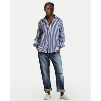 Women Shirt Polo Ralph Lauren Ls Ligh St Long Sleeve 211968218001 400 blue