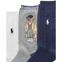 Γυναικείες Κάλτσες Polo Ralph Lauren - Fa Bear Gtbx-Crew Sock-3 Pack