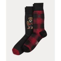 Polo Ralph Lauren - Holiday Bear-Crew Sock-2 Pack