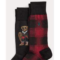 Polo Ralph Lauren - Holiday Bear-Crew Sock-2 Pack