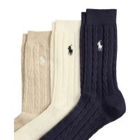 Ανδρικές κάλτσες Polo Ralph Lauren - Classic Cbl-Crew Sock-3 Pack