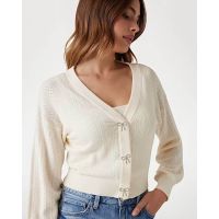 Γυναικεία Μακρυμάνικη Ζακέτα Guess - Ls Vn Lyla Cardi Swtr