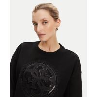 Γυναικεια Μακρυμάνικη Μπλούζα Φούτερ Guess - Cn 4G Logo Hotfix