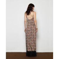 Mallory The label - Ruby Satin Slip Dress With Lace 