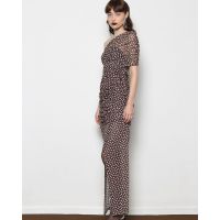 Γυναικείο Maxi Φόρεμα Mallory The label - Monsoon Tulle Ruched Dress With One Shoulder