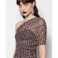 Γυναικείο Maxi Φόρεμα Mallory The label - Monsoon Tulle Ruched Dress With One Shoulder